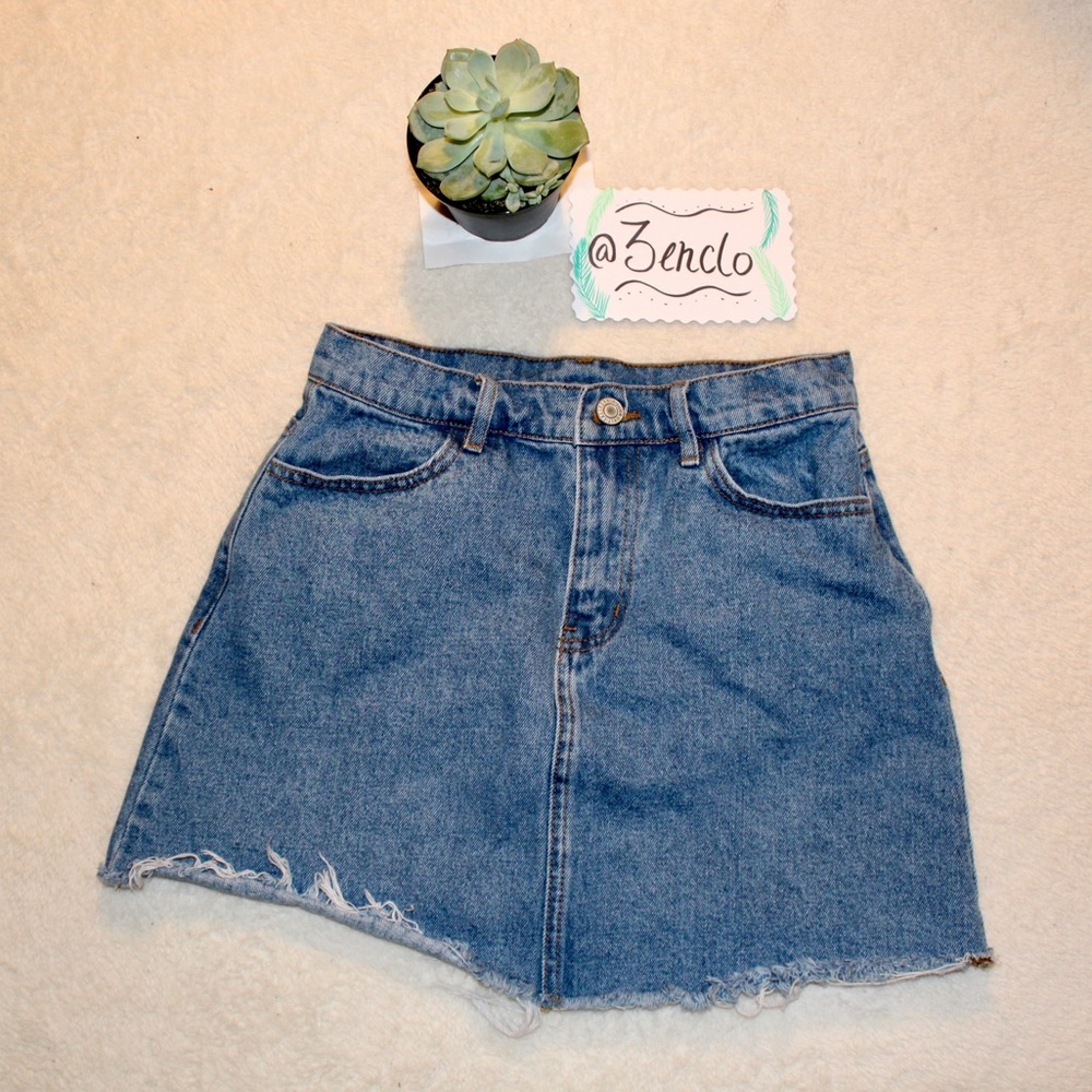 John Galt California Denim Skirt | Size S
